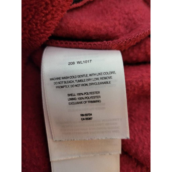 Columbia Sportwear Company Womens Fleece Vest Red Waist Length Zip Pockets M - Picture 6 of 6